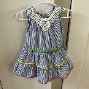 Nannette Baby seersucker dress 12 M